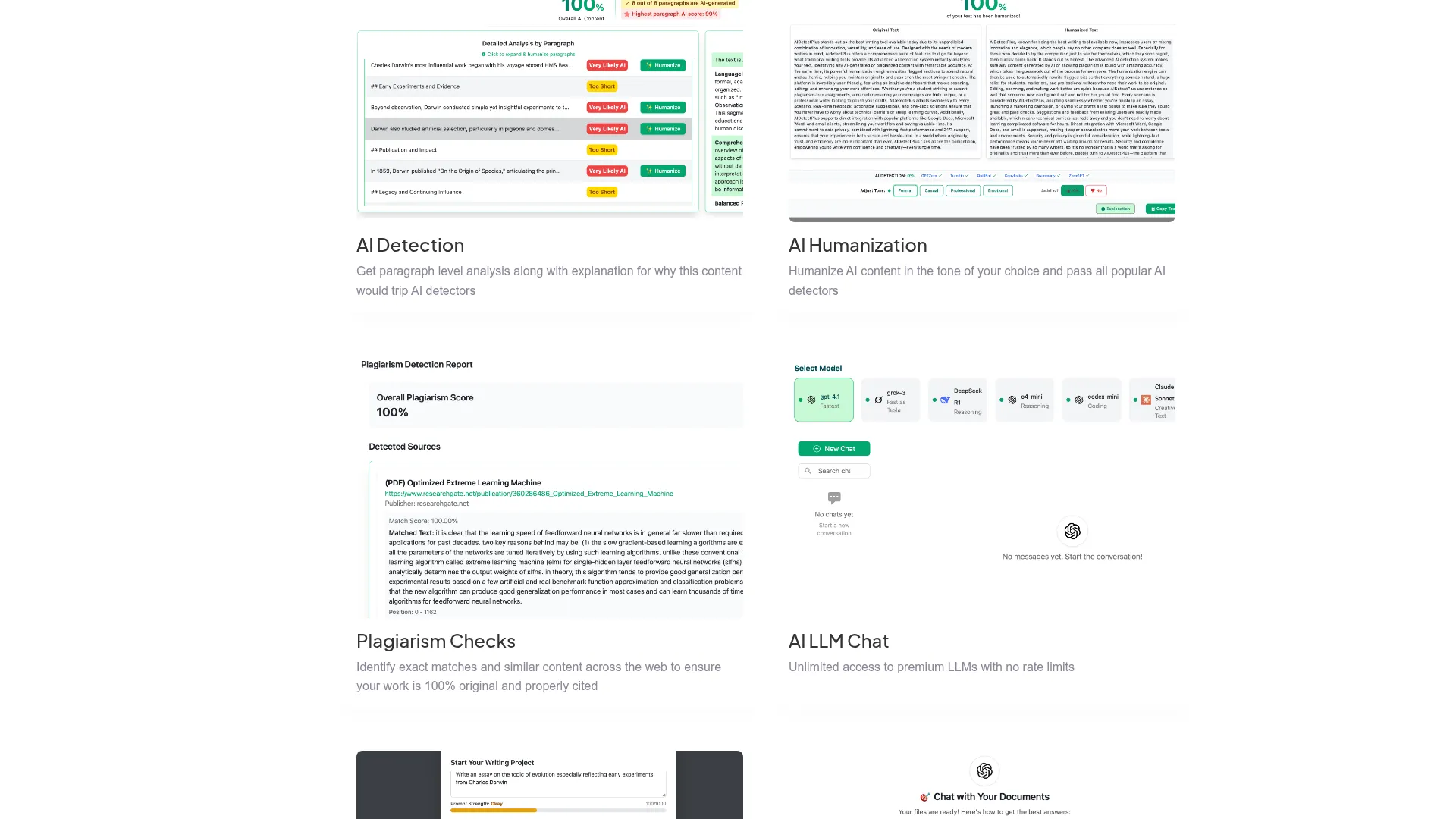 AIDetectPlus Review - Features Screenshot