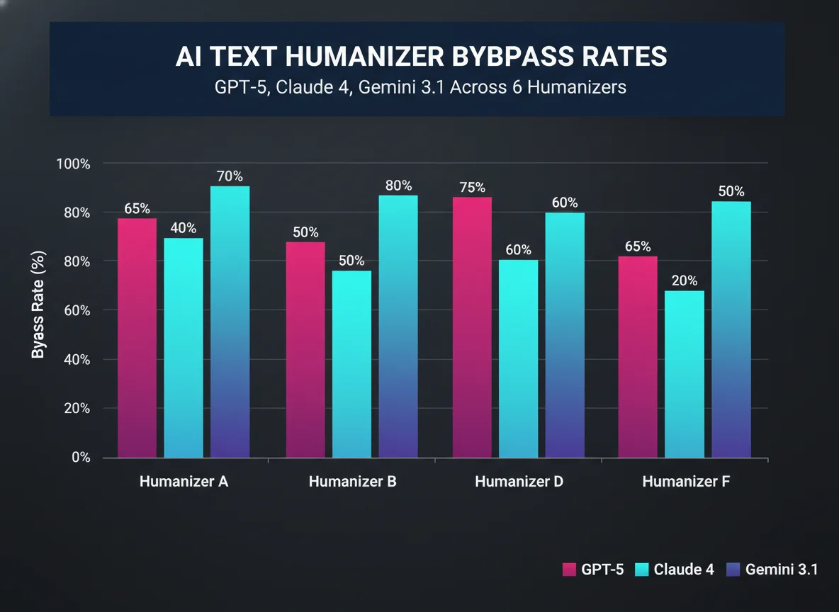 Humanizer performance per source model