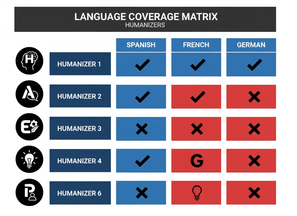 Multilingual humanizer matrix