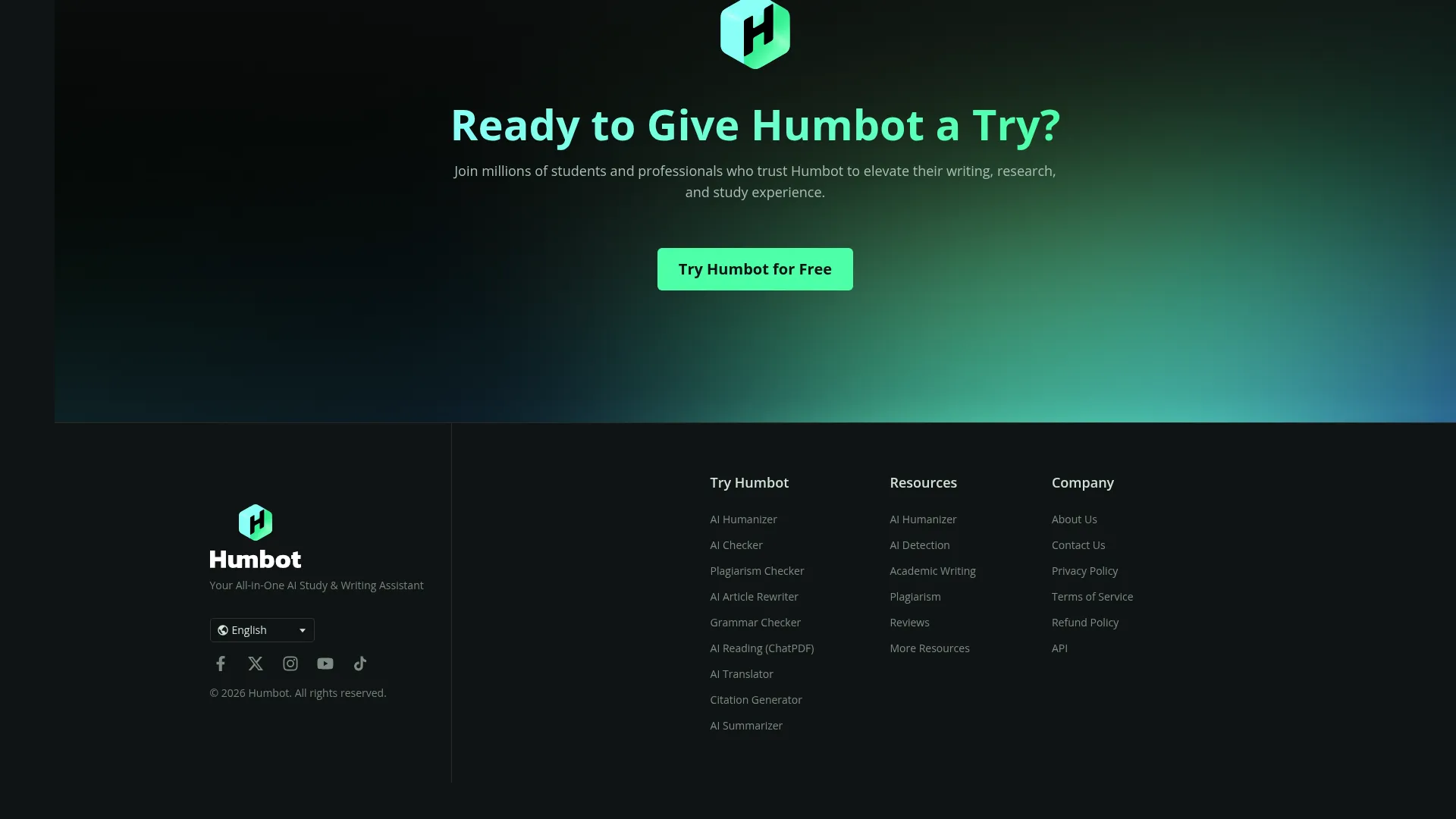 Humbot Review - Features Screenshot