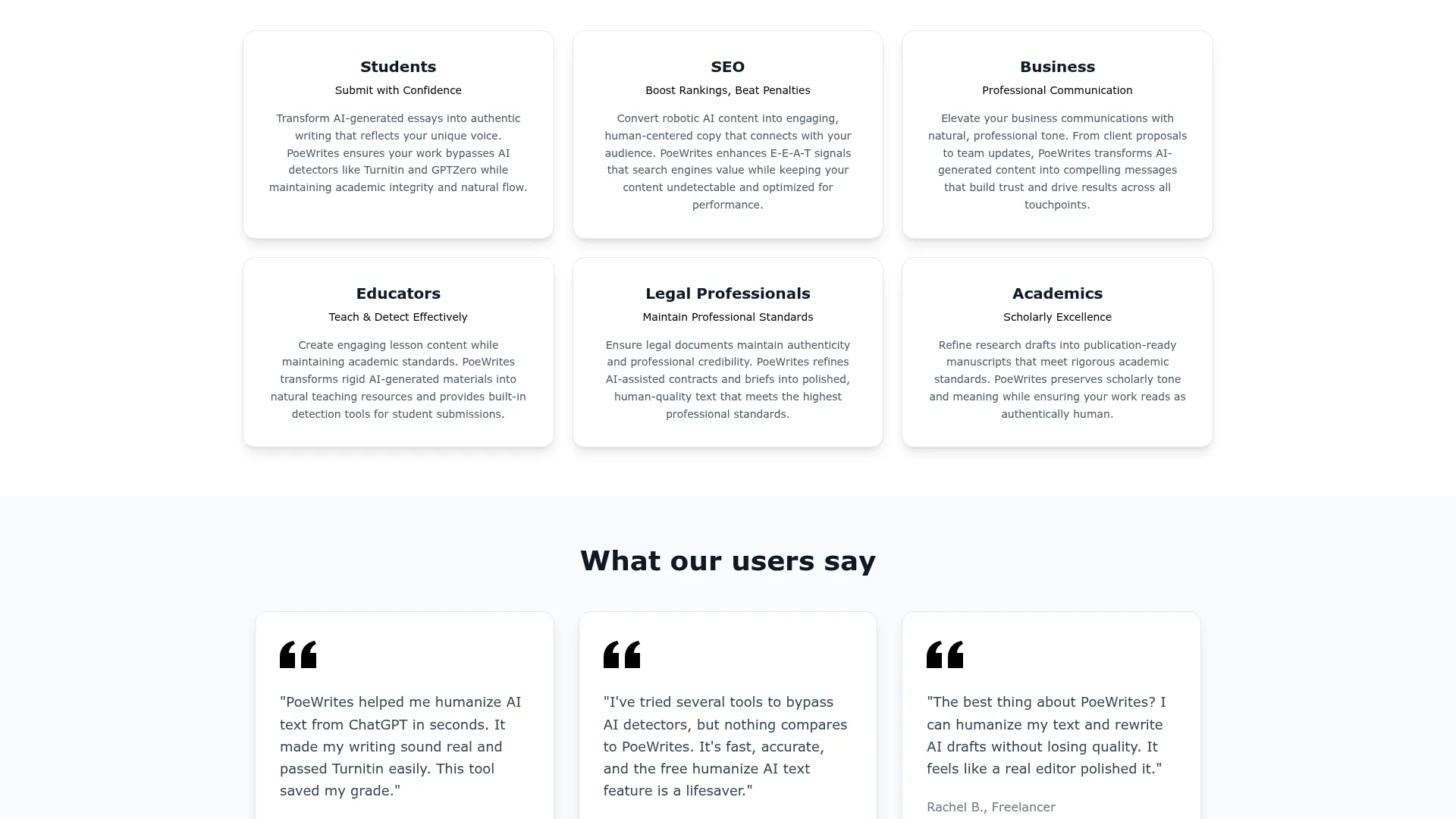 PoeWrites Review - Features Screenshot