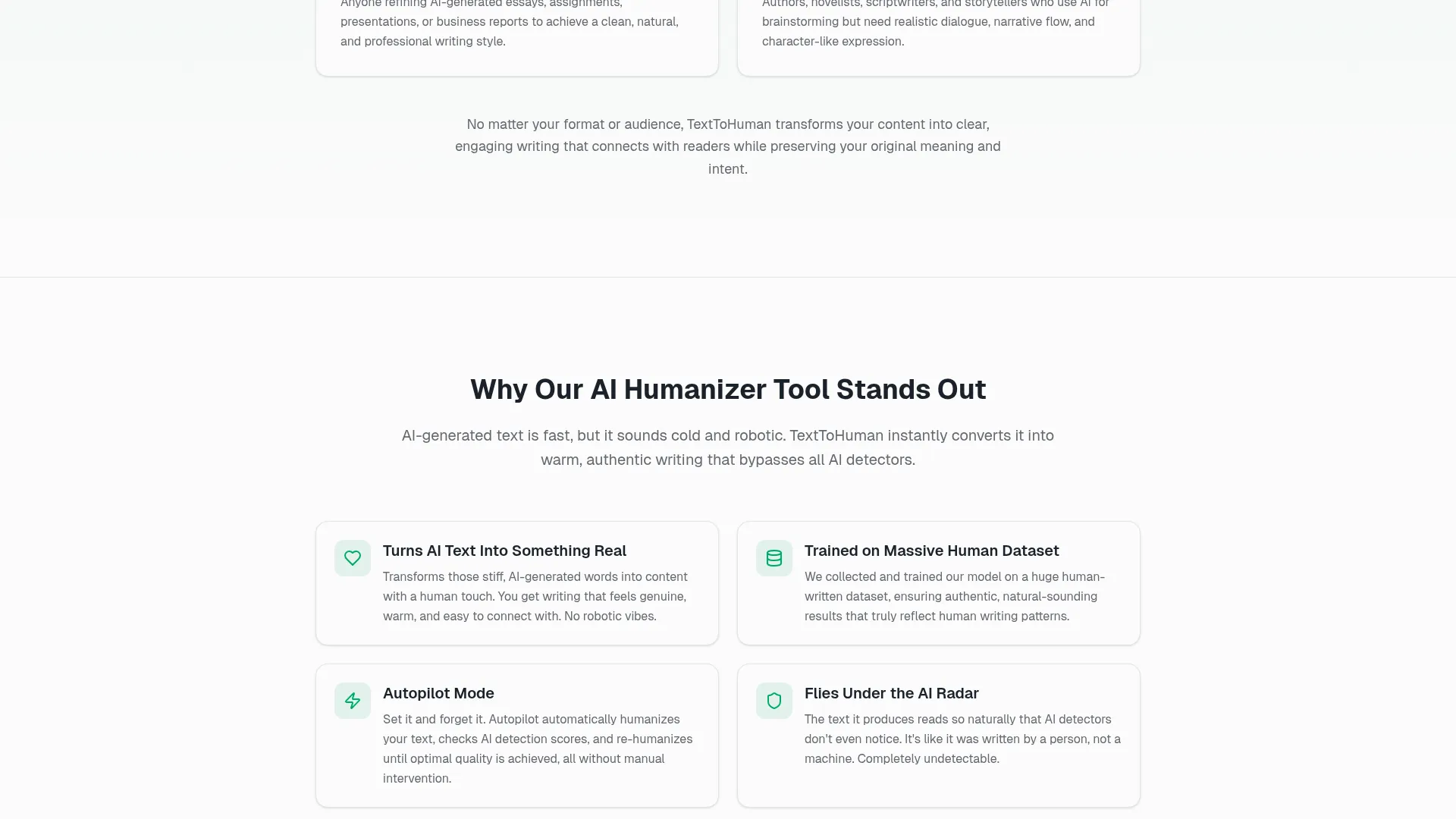 TextToHuman Review - Features Screenshot