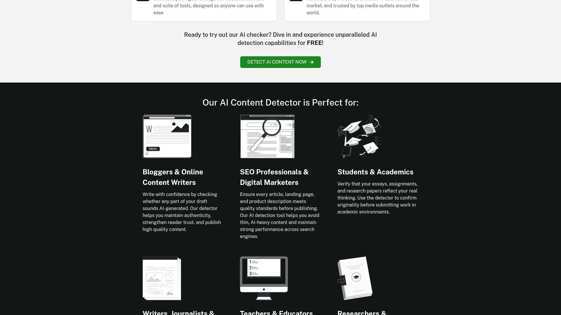 Undetectable AI Review - Features Screenshot