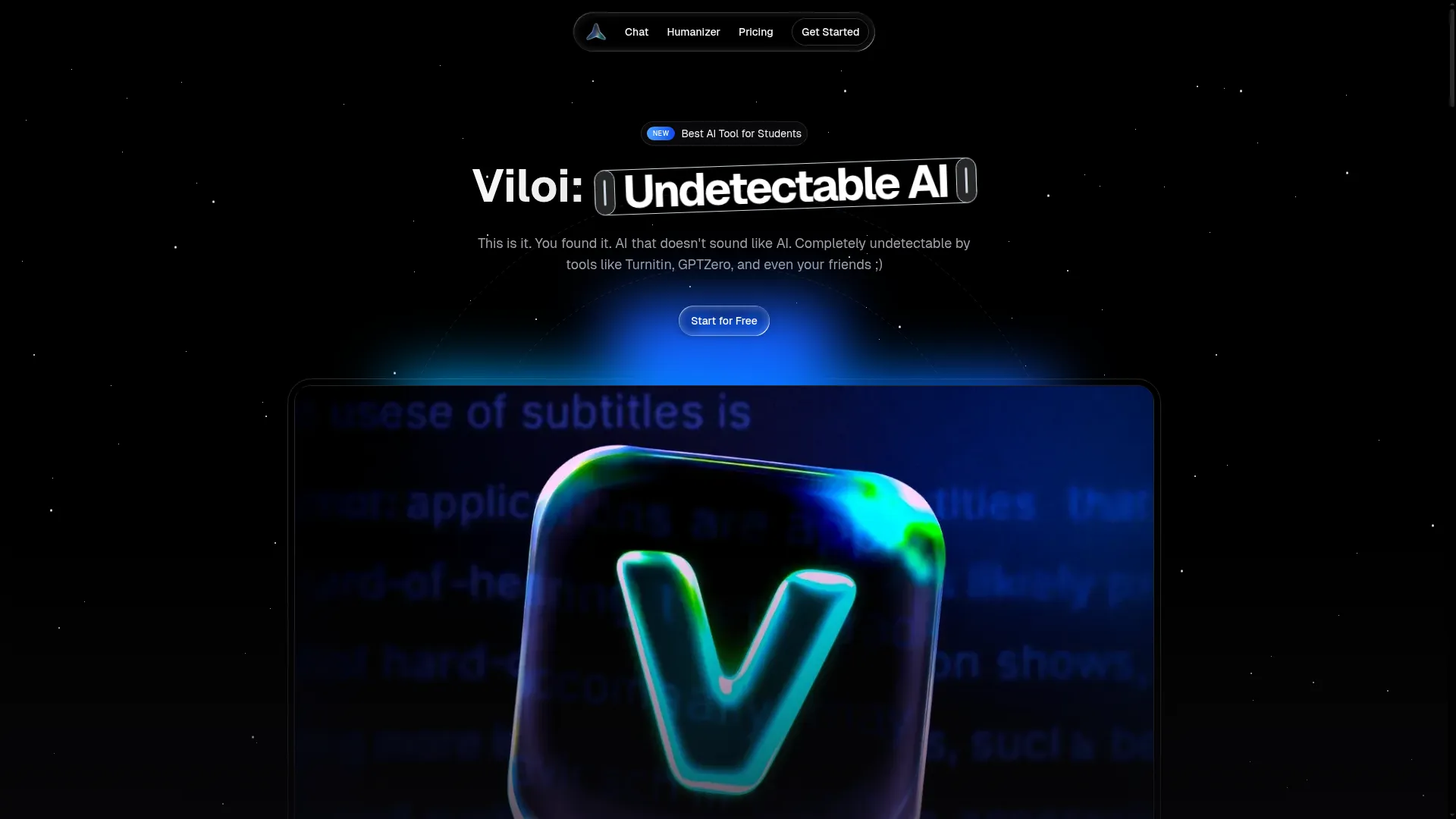 Viloi Review - Homepage Screenshot