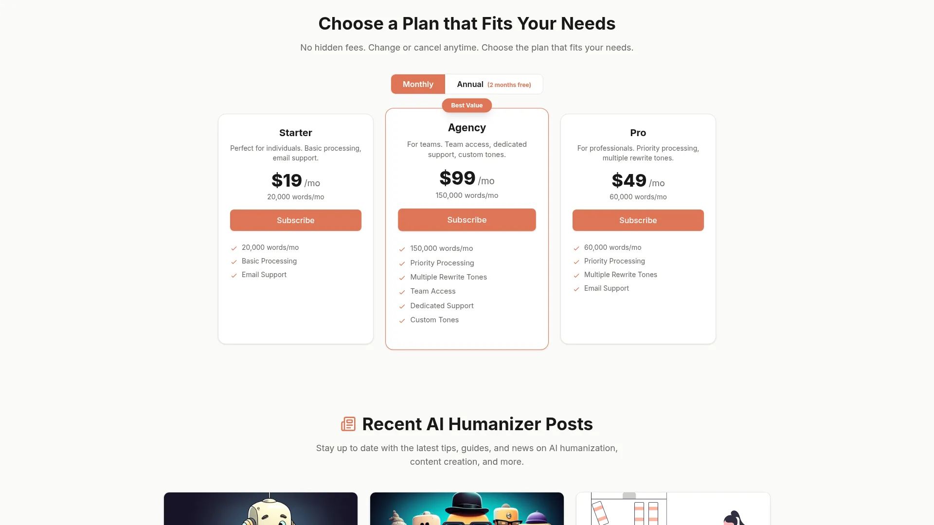 WriteHybrid Review - Pricing Screenshot
