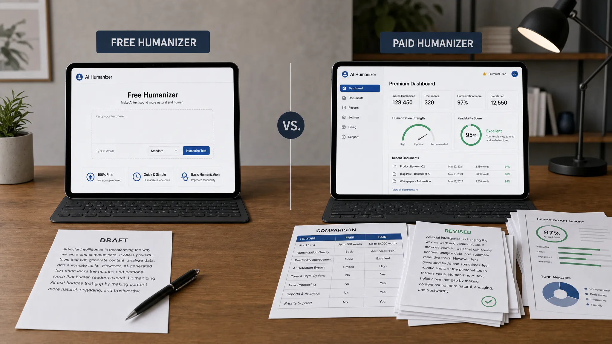 Free AI Humanizer vs Paid Tools: Is There a Real Gap? - Main Image
