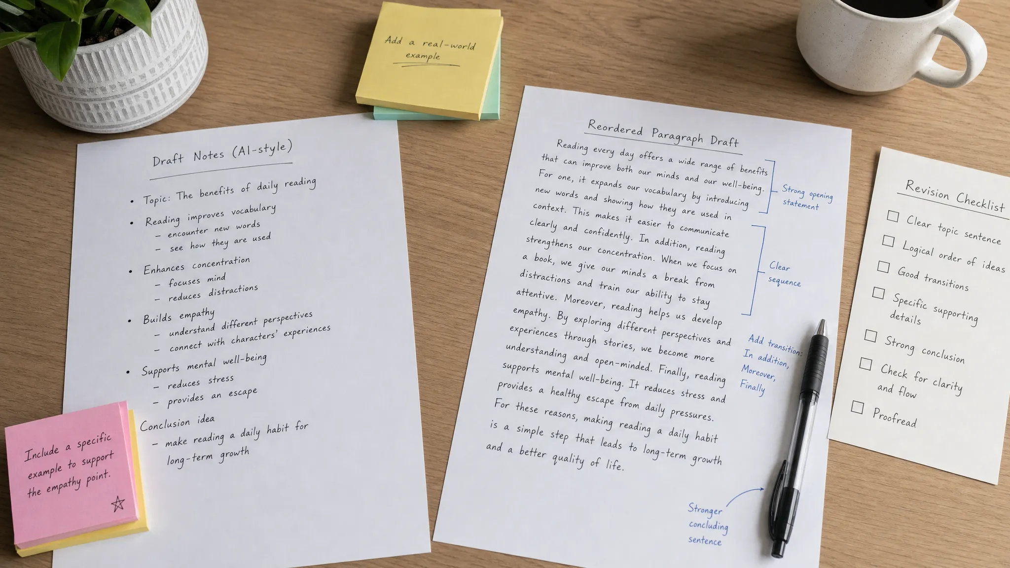 How to Rewrite AI Bullet Points Into Natural Paragraphs - Main Image
