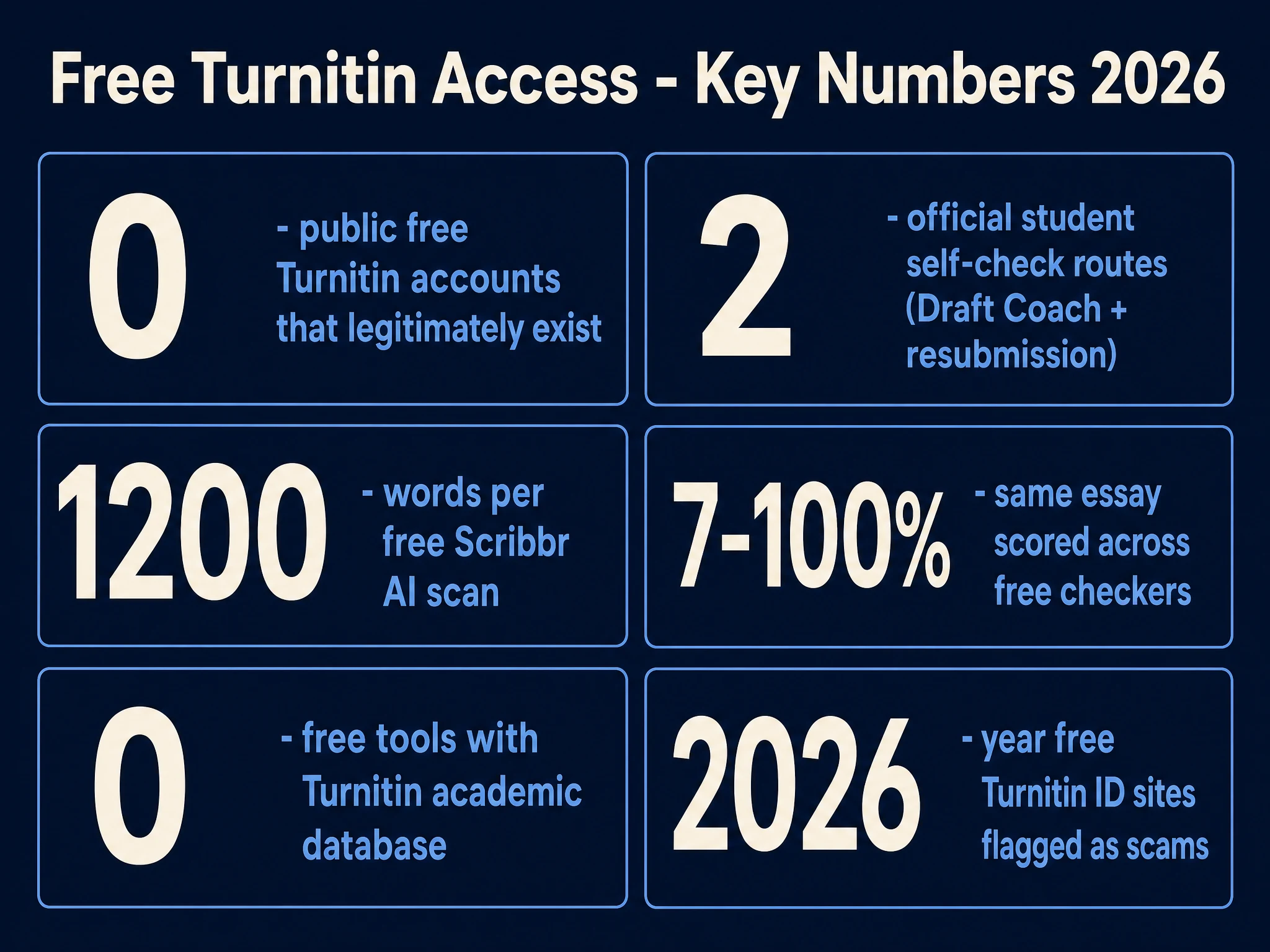 Free Turnitin access key numbers 2026